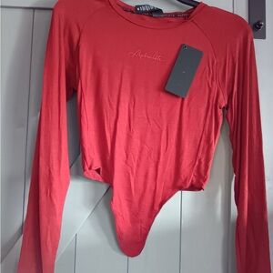 Alphalete Women's Scarlet Long Sleeve Bodysuit